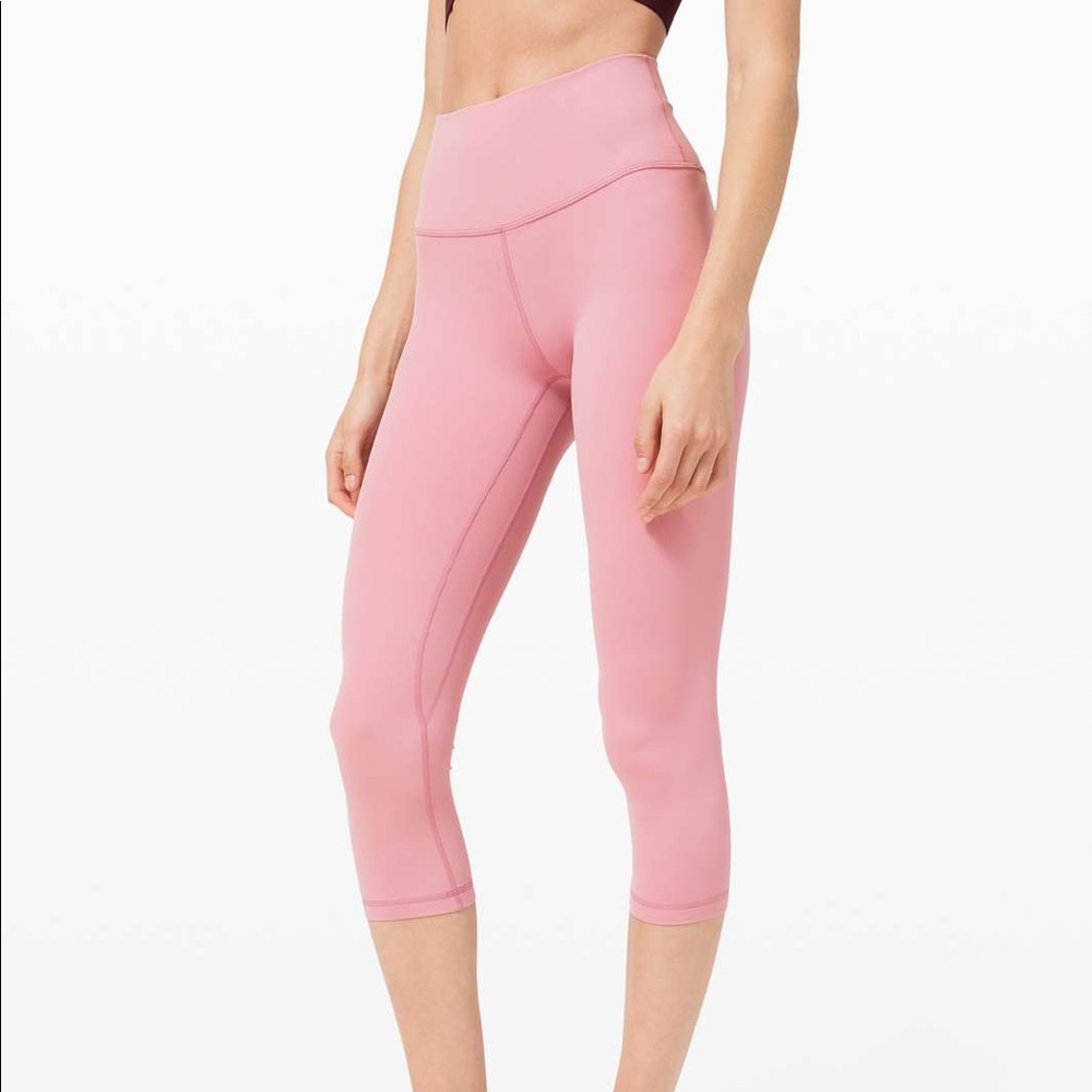 Lululemon Align crop 21” pink taupe